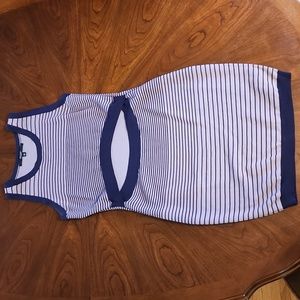 GUESS under-bust cutout purple dress